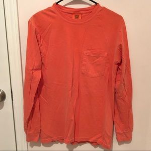 Plain Orange Long Sleeve T-Shirt